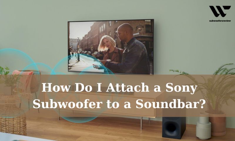 How Do I Attach a Sony Subwoofer to a Soundbar?