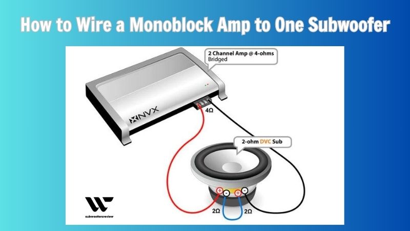 How to Wire a Monoblock Amp to One Subwoofer